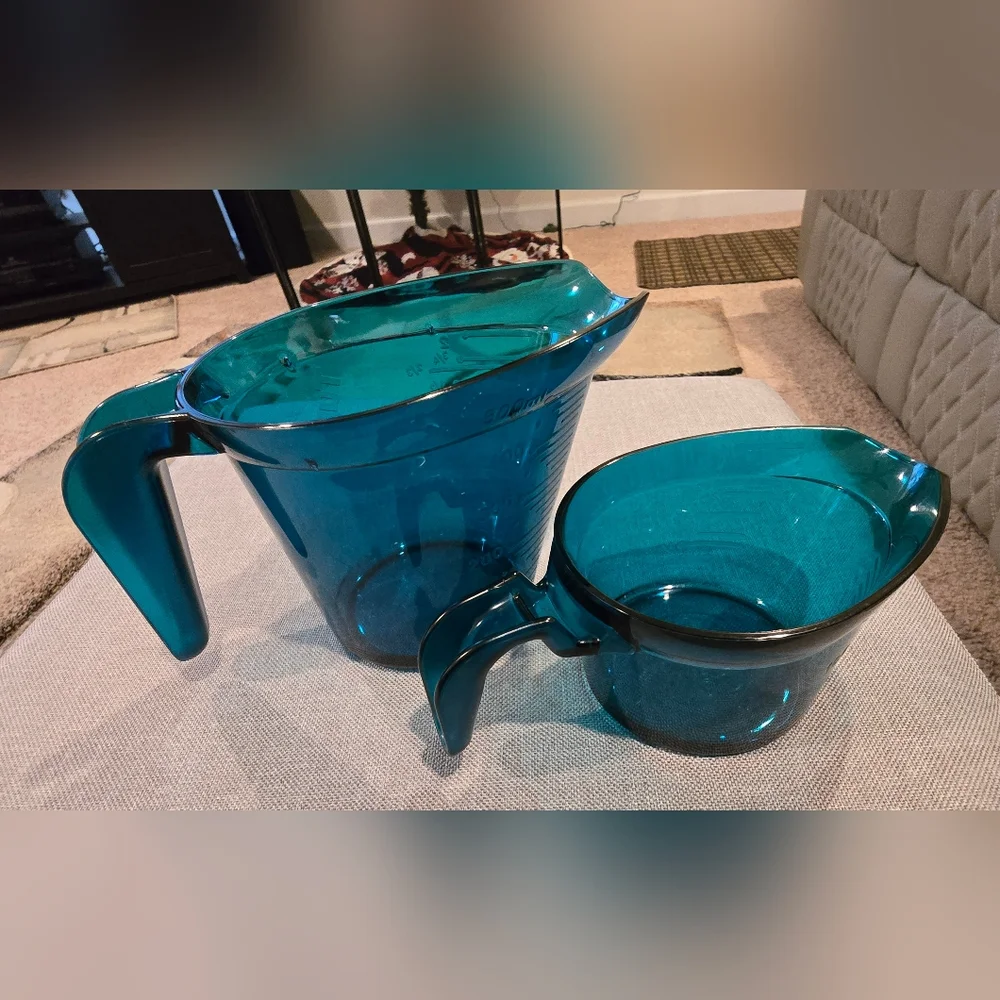 Tupperware Blue Micro Pitchers, Never Used
